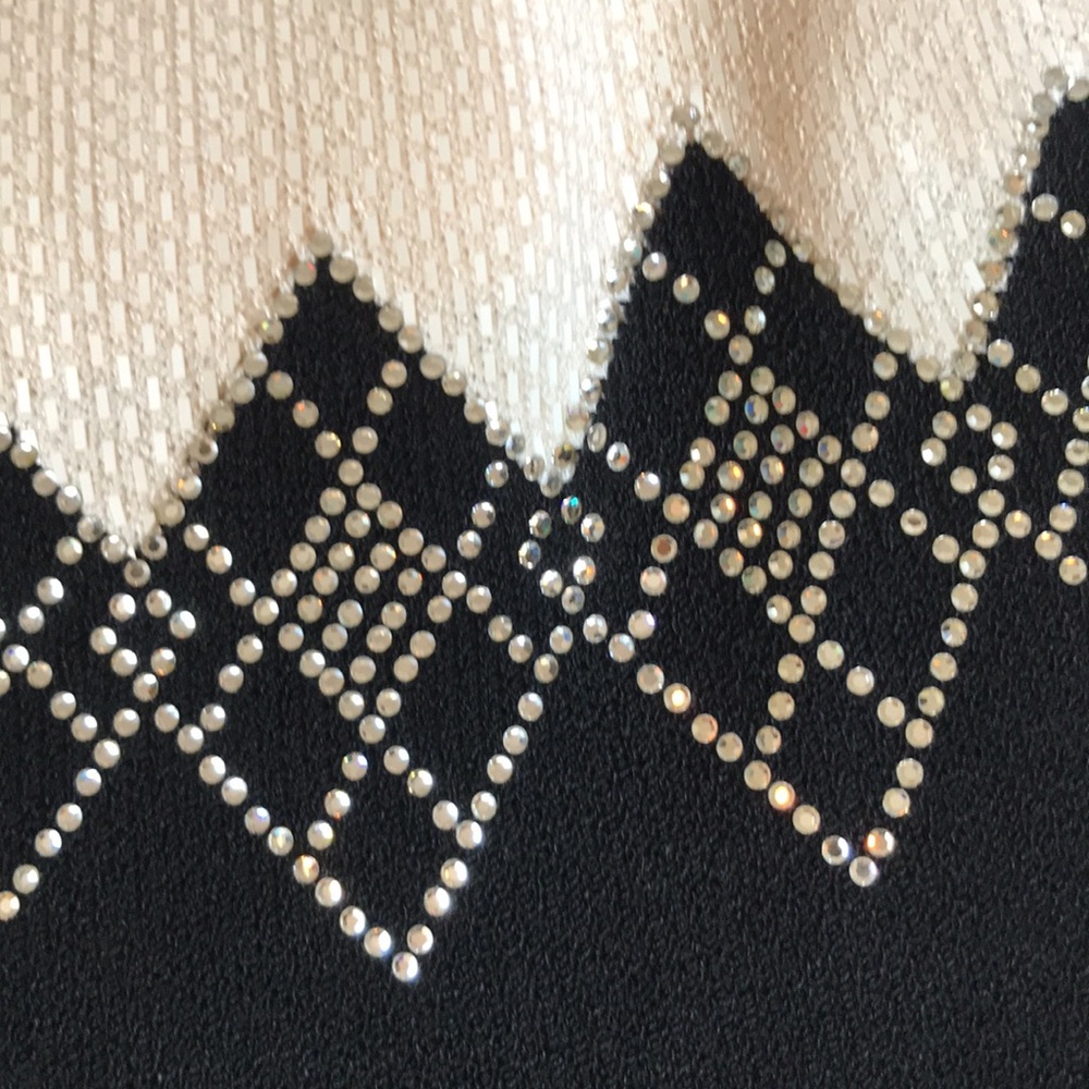 St John Evening knit sparkly argyle sheath dress - Picture 4 of 7